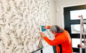 Wallpaper fixing service offices Dubai