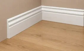 Modern white skirting boards installation Dubai