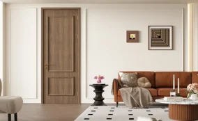 Durable WPC doors Dubai design