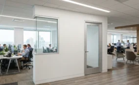 Modern gypsum partition services Dubai offices