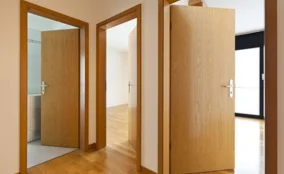 Modern WPC doors Dubai design